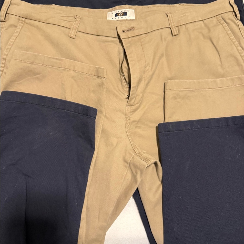 Joseph Abboud Khaki and Navy Chinos